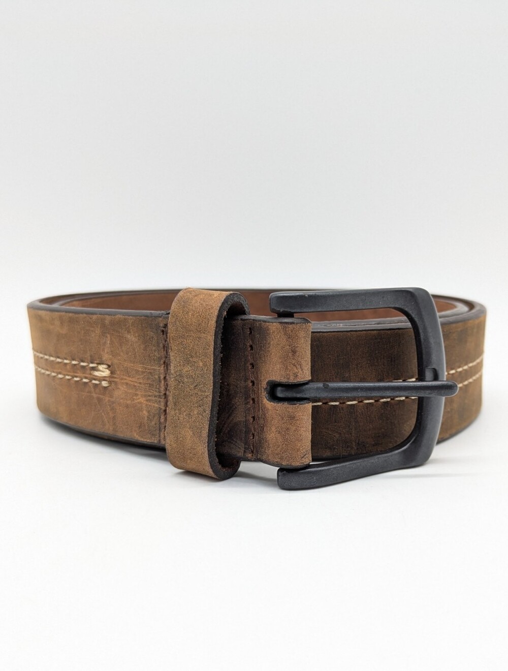 Brown Basic Casual Leather Belt 32/80